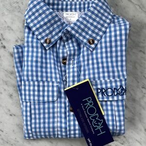 NWT: Kids Prodoh long sleeve button up shirt